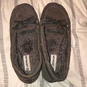 Gray moccasins